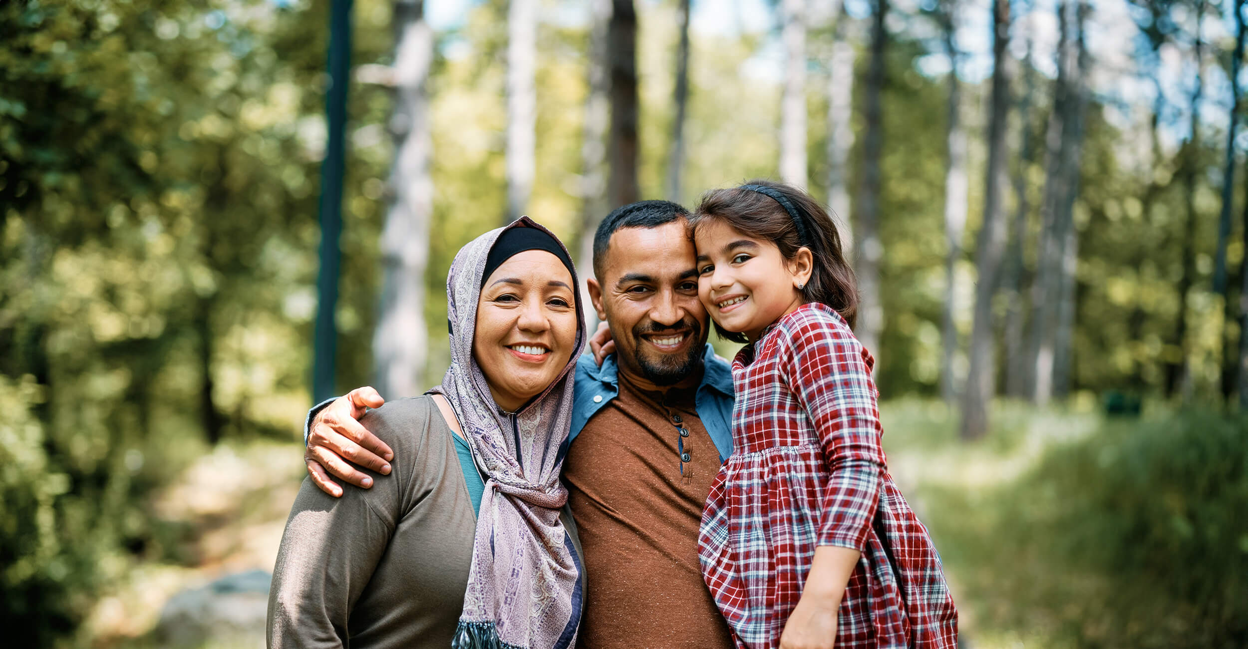 Young Family smiling